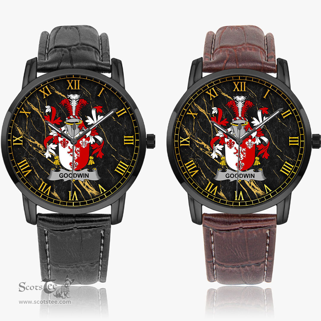 Irish Goodwin Irish Coat of Arms Irish Watch Instafamous Quartz Leather Strap