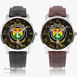 Irish House of MACDONOGH Connacht Irish Coat of Arms Irish Watch Instafamous Quartz Leather Strap