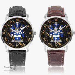 Irish Griffith Irish Coat of Arms Irish Watch Instafamous Quartz Leather Strap