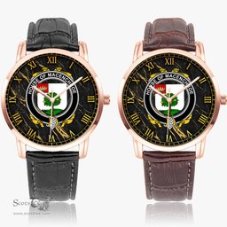 Irish House of MACENCHROE Irish Coat of Arms Irish Watch Instafamous Quartz Leather Strap