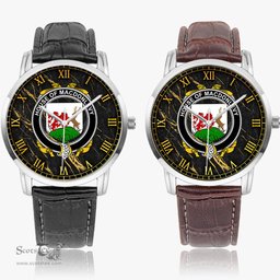 Irish House of MACDONLEVY Irish Coat of Arms Irish Watch Instafamous Quartz Leather Strap