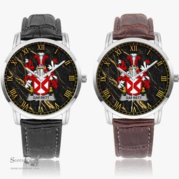 Irish Garrett Irish Coat of Arms Irish Watch Instafamous Quartz Leather Strap