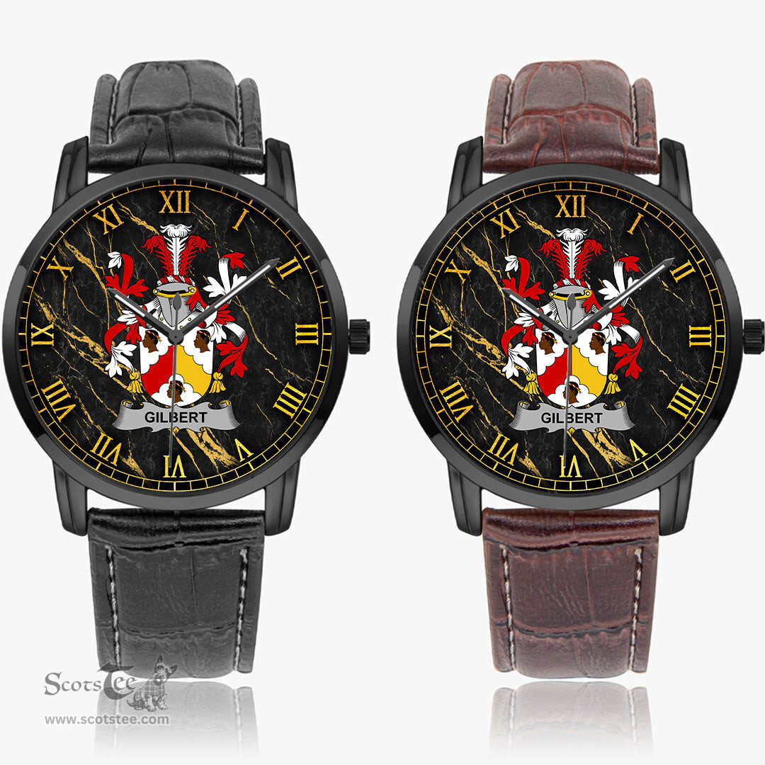 Irish Gilbert Irish Coat of Arms Irish Watch Instafamous Quartz Leather Strap