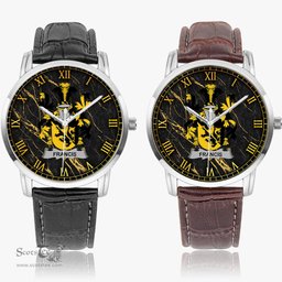 Irish Francis Irish Coat of Arms Irish Watch Instafamous Quartz Leather Strap