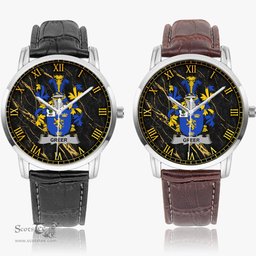 Irish Greer Irish Coat of Arms Irish Watch Instafamous Quartz Leather Strap