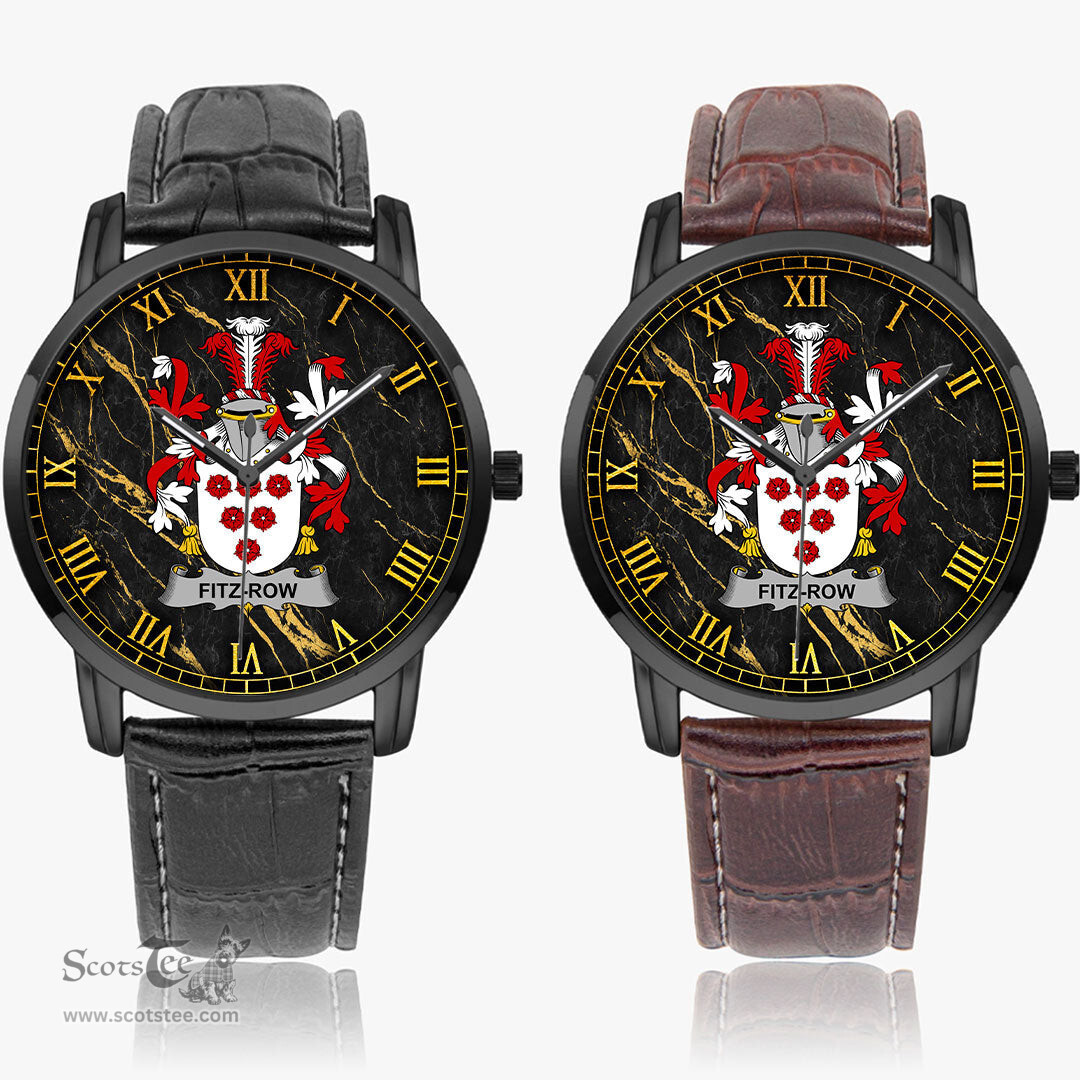 Irish Fitz Row Irish Coat of Arms Irish Watch Instafamous Quartz Leather Strap