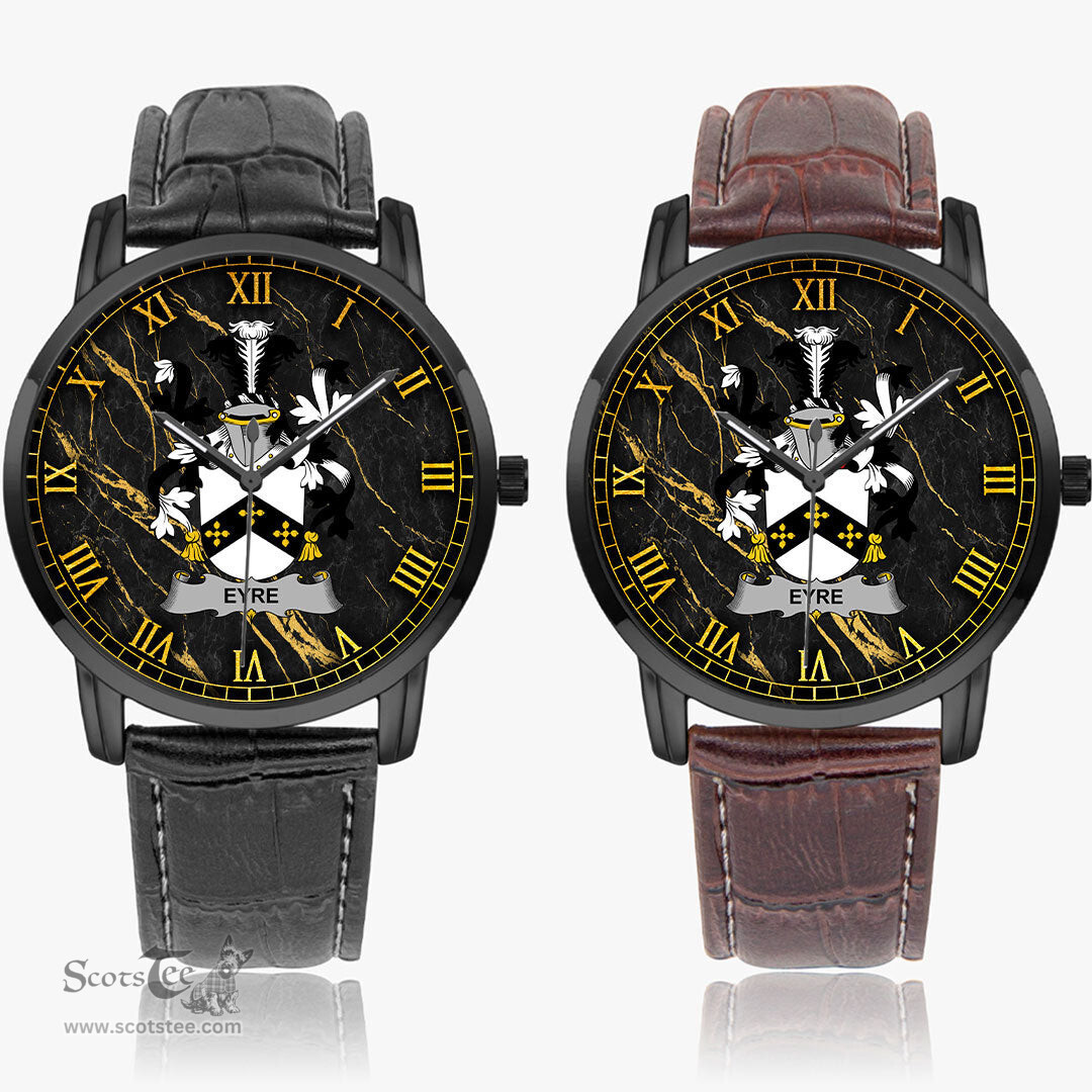 Irish Eyre Irish Coat of Arms Irish Watch Instafamous Quartz Leather Strap