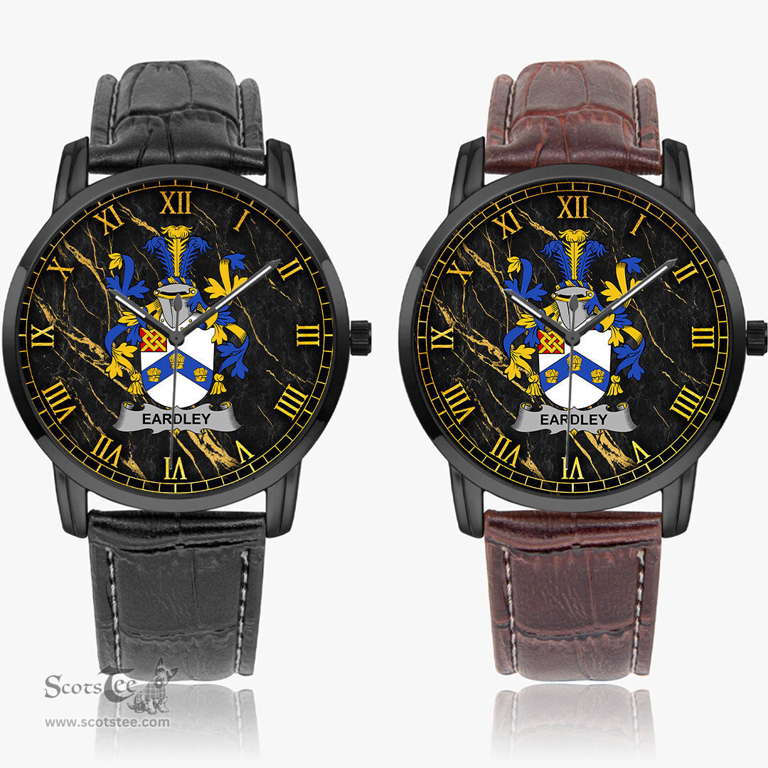 Irish Eardley Irish Coat of Arms Irish Watch Instafamous Quartz Leather Strap