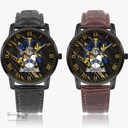 Irish Eardley Irish Coat of Arms Irish Watch Instafamous Quartz Leather Strap