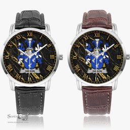 Irish Gibson Irish Coat of Arms Irish Watch Instafamous Quartz Leather Strap
