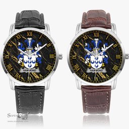 Irish Hammond Irish Coat of Arms Irish Watch Instafamous Quartz Leather Strap