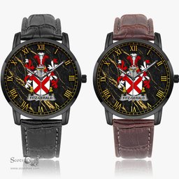 Irish Fitz Gerald Irish Coat of Arms Irish Watch Instafamous Quartz Leather Strap