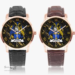 Irish Ferguson Irish Coat of Arms Irish Watch Instafamous Quartz Leather Strap
