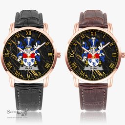 Irish Gara or O Gara Irish Coat of Arms Irish Watch Instafamous Quartz Leather Strap