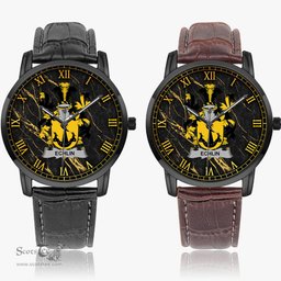 Irish Echlin Irish Coat of Arms Irish Watch Instafamous Quartz Leather Strap