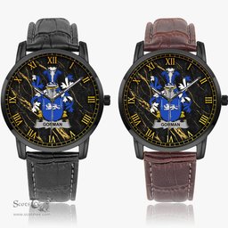 Irish Gorman or McGorman Irish Coat of Arms Irish Watch Instafamous Quartz Leather Strap
