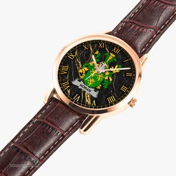 Irish Horan or O Horan Irish Coat of Arms Irish Watch Instafamous Quartz Leather Strap