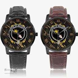 Irish House of MACBRADY Irish Coat of Arms Irish Watch Instafamous Quartz Leather Strap