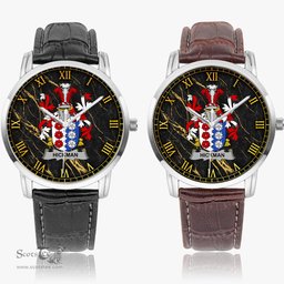 Irish Hickman Irish Coat of Arms Irish Watch Instafamous Quartz Leather Strap