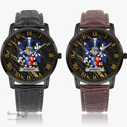Irish Herbert Irish Coat of Arms Irish Watch Instafamous Quartz Leather Strap