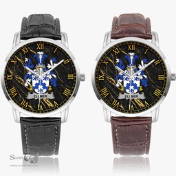 Irish Ellmer Irish Coat of Arms Irish Watch Instafamous Quartz Leather Strap