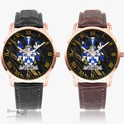 Irish Ellmer Irish Coat of Arms Irish Watch Instafamous Quartz Leather Strap