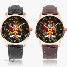 Irish Forkin Irish Coat of Arms Irish Watch Instafamous Quartz Leather Strap