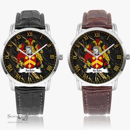 Irish Forkin Irish Coat of Arms Irish Watch Instafamous Quartz Leather Strap