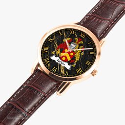 Irish Forkin Irish Coat of Arms Irish Watch Instafamous Quartz Leather Strap