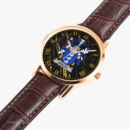 Irish Healey or O Healey Irish Coat of Arms Irish Watch Instafamous Quartz Leather Strap