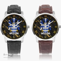 Irish Hamill Irish Coat of Arms Irish Watch Instafamous Quartz Leather Strap