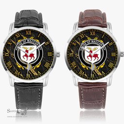 Irish House of MACCARTHY Irish Coat of Arms Irish Watch Instafamous Quartz Leather Strap