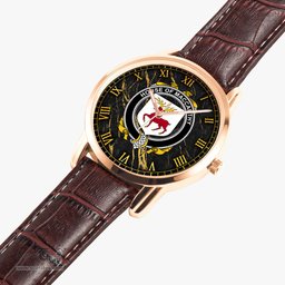 Irish House of MACCARTHY Irish Coat of Arms Irish Watch Instafamous Quartz Leather Strap