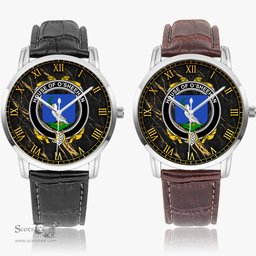Irish House of O SHEEHAN Irish Coat of Arms Irish Watch Instafamous Quartz Leather Strap