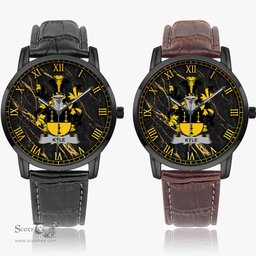 Irish Kyle Irish Coat of Arms Irish Watch Instafamous Quartz Leather Strap