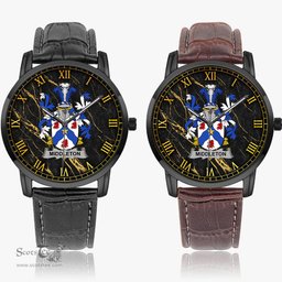 Irish Middleton Irish Coat of Arms Irish Watch Instafamous Quartz Leather Strap