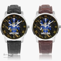 Irish Lees or McAleese Irish Coat of Arms Irish Watch Instafamous Quartz Leather Strap