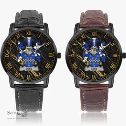 Irish Lees or McAleese Irish Coat of Arms Irish Watch Instafamous Quartz Leather Strap
