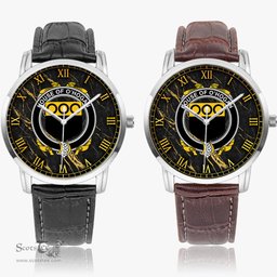 Irish House of O HOGAN Irish Coat of Arms Irish Watch Instafamous Quartz Leather Strap