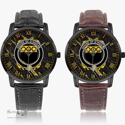 Irish House of O HOGAN Irish Coat of Arms Irish Watch Instafamous Quartz Leather Strap