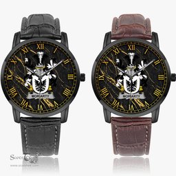 Irish Moriarty or O Moriarty Irish Coat of Arms Irish Watch Instafamous Quartz Leather Strap