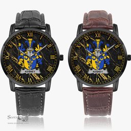 Irish Kenney or O Kenny Irish Coat of Arms Irish Watch Instafamous Quartz Leather Strap