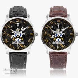 Irish Jackson Irish Coat of Arms Irish Watch Instafamous Quartz Leather Strap