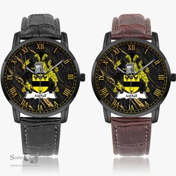 Irish McFall Irish Coat of Arms Irish Watch Instafamous Quartz Leather Strap