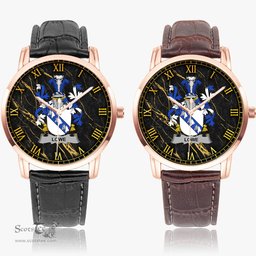 Irish Lowe Irish Coat of Arms Irish Watch Instafamous Quartz Leather Strap