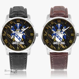 Irish Lowe Irish Coat of Arms Irish Watch Instafamous Quartz Leather Strap