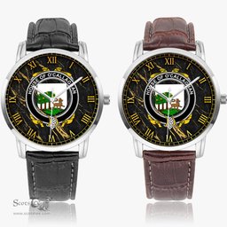 Irish House of O CALLAGHAN Irish Coat of Arms Irish Watch Instafamous Quartz Leather Strap