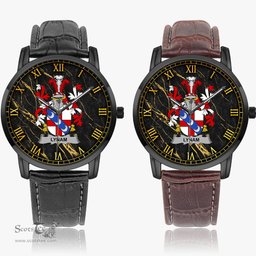 Irish Lynam or O Lynam Irish Coat of Arms Irish Watch Instafamous Quartz Leather Strap