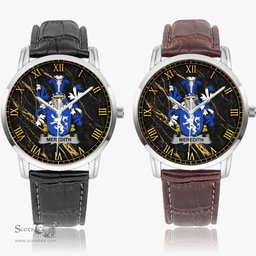 Irish Meredith Irish Coat of Arms Irish Watch Instafamous Quartz Leather Strap