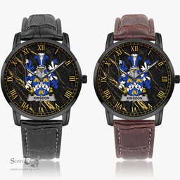 Irish Kingdon Irish Coat of Arms Irish Watch Instafamous Quartz Leather Strap